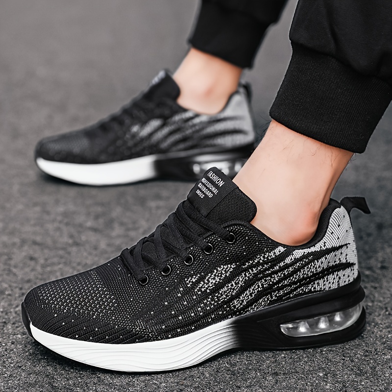 men air cushioned shoes shock absorption breathable details 9