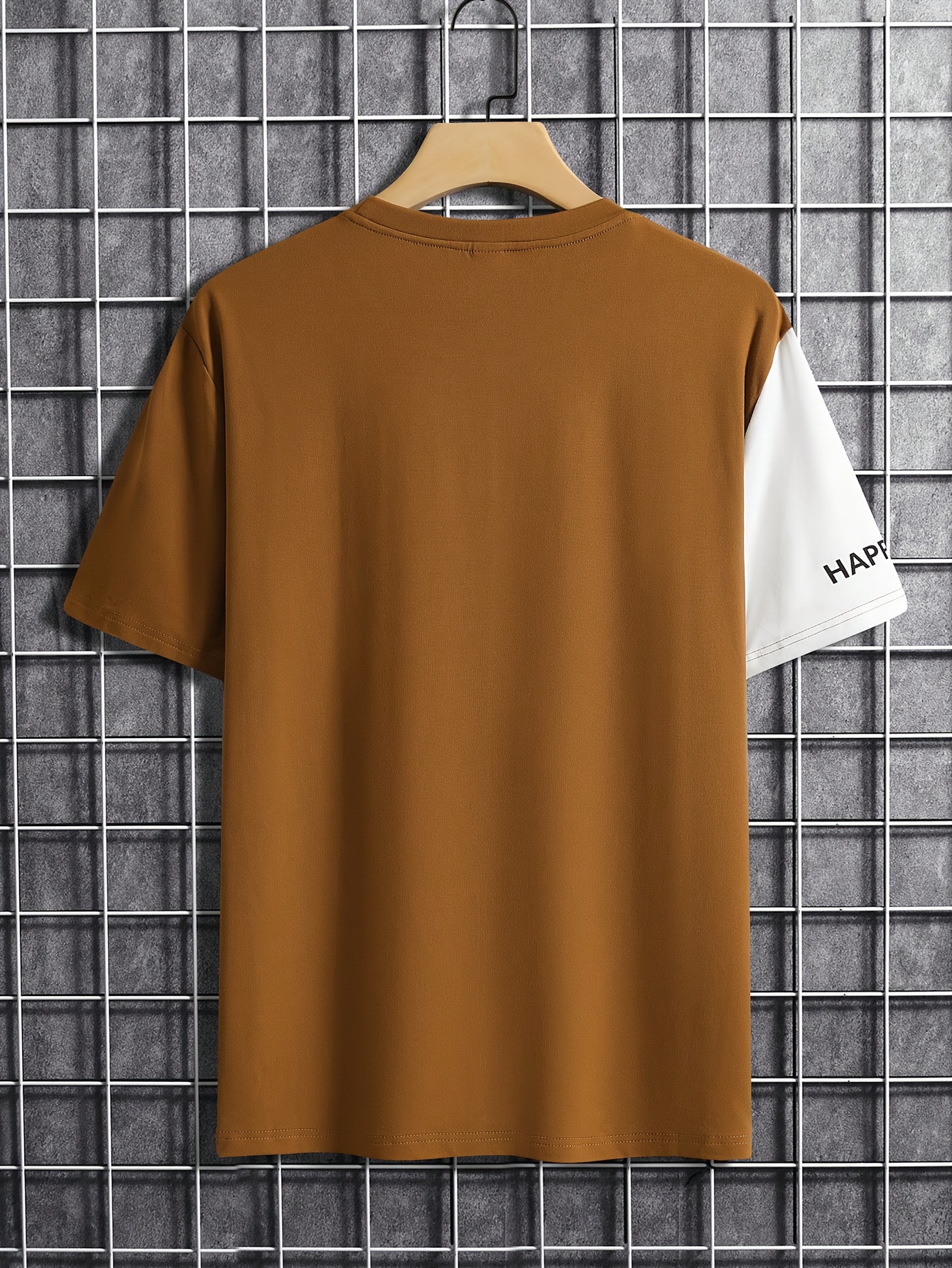 happiness boy pattern t shirt for men trendy color short sleeve top mens clothing for fishing sports running outing details 6